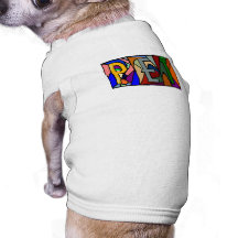 PET ~ PERSONALISIERTES GROSSES LETTERS~ PET-WARE F HUNDETSHIRTS