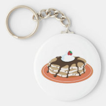 Pfannkuchen-Schokolade Schlüsselbänder