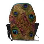 Pfau-Bote-Taschen-Gold Kurier Taschen