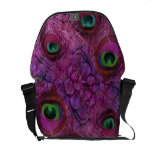 Pfau-Bote-Taschen-Rosa-Grün Kuriertaschen