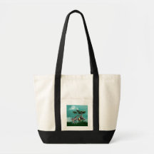 Pfau-Elf-Leinwand-Taschen-Tasche