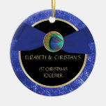 Pfau-Feder-Knopf-1. Weihnachtsverzierung Weihnachtsornament