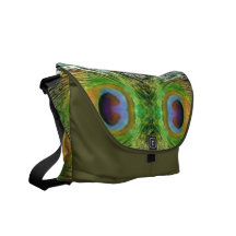 Pfau-Feder-Show Kurier Taschen