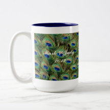 Pfau-Hochzeits-Becher Teetasse