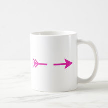 Pfeil-rosa gebrochen den MUSEUM Zazzle Geschenken Kaffeetassen
