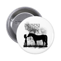 Pferde werden Sie geliebt Anstecknadelbuttons