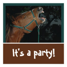 Pferdekreischende Party Einladung