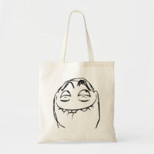 PFFTCH lachendes Raserei-Gesichts-Comic Meme Tasche