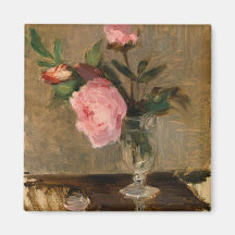 Pfingstrosen-Berthe Morisot-schöne Kunst Kühlschrankmagnet