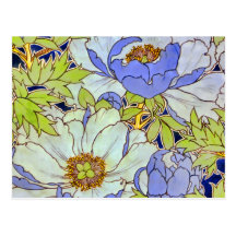 Pfingstrosen-Blumen-Postkarte