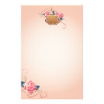 Pfirsich-Rose stationär Individuelle Druckpapiere