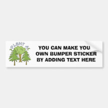 Pflanze ein Baum-T-Shirts und Geschenke Auto Sticker