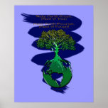 PFLANZE ein WALDkunst-Plakat u. ein Gedicht