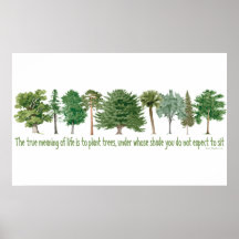 Pflanzen-Bäume - Baum-Liebhaber, Hugger Plakate