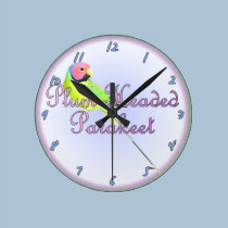 Pflaume ging Parakeet-Uhr voran wanduhren