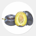 Pflaume Runde Sticker