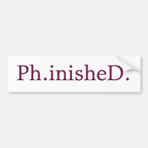 PhD-Autoaufkleber
