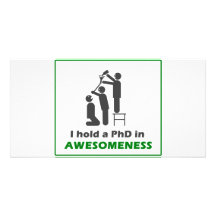 PhD in Awesomeness Foto Grußkarte