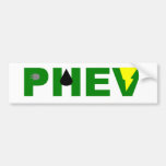 PHEV Blitzöl und -stecker Autoaufkleber