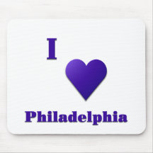 Philadelphia -- Mitternachtsblau Mauspads