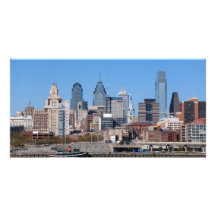 Philadelphia-Skyline, mittlere Ansicht Bilder Karten