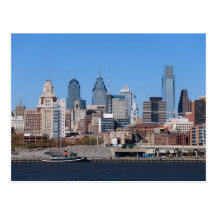 Philadelphia-Skyline, mittlere Ansicht Postkarte