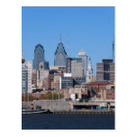 Philadelphia-Skyline, mittlere Ansicht Postkarte