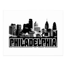 Philadelphia-Skyline Postkarten