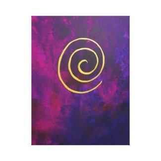 Philip Bowman Infinity Deep Purple Decorative Art Gallery Wrapped Canvas