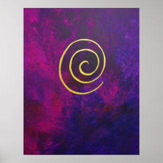 Philip Bowman Infinity Deep Purple Decorative Art Poster