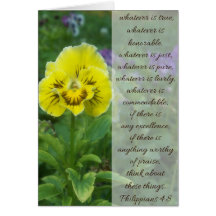 Philippians-4:8/Encouragment Karte