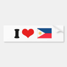 Philippinen-Flagge Auto Sticker