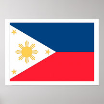 Philippinen-Flagge Posterdrucke