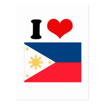 Philippinen-Flagge Postkarten