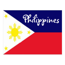 Philippinen-Flagge Postkarten