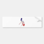 Philippinen-Flaggen-Karte Größengleich Auto Sticker
