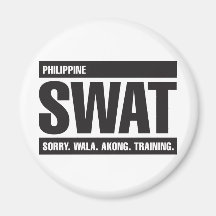 Philippinische FLIEGENKLATSCHE - Tagalog - Schwarz Kühlschrankmagnete
