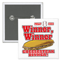 Philly Siegercheesesteak-Abendessen Button
