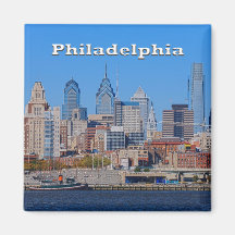 Philly Skyline-Magnet Kühlschrankmagnet