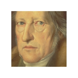Philosoph Georg Hegel Holzleinwand