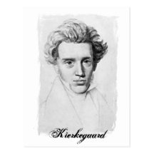 Philosoph Soren Kierkegaard Postkarte
