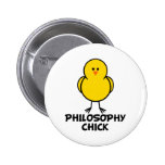 Philosophie-Küken Anstecknadelbutton