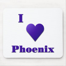 Phoenix -- Mitternachtsblau Mousepads