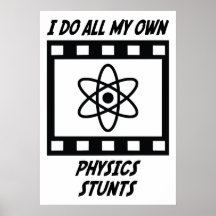 Physik-Bremsungen Posterdrucke