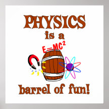 Physik-Fass Spaß Plakate