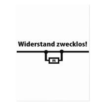 Physik Widerstand zwecklos Ikone Postkarten