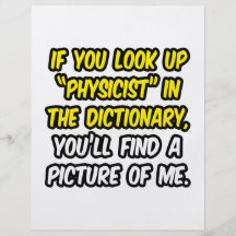 Physiker im Wörterbuch… mein Bild Flyerdesign