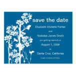 PICK-YOUR-COLOR japanisches Blumen Save the Date Postkarte