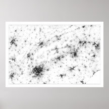 Piemont-Zählung Dotmap Plakat