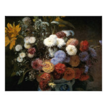 Pierre-Auguste Renoirs Blumen in einem Vase (1869) Individuelle Ankündigskarten